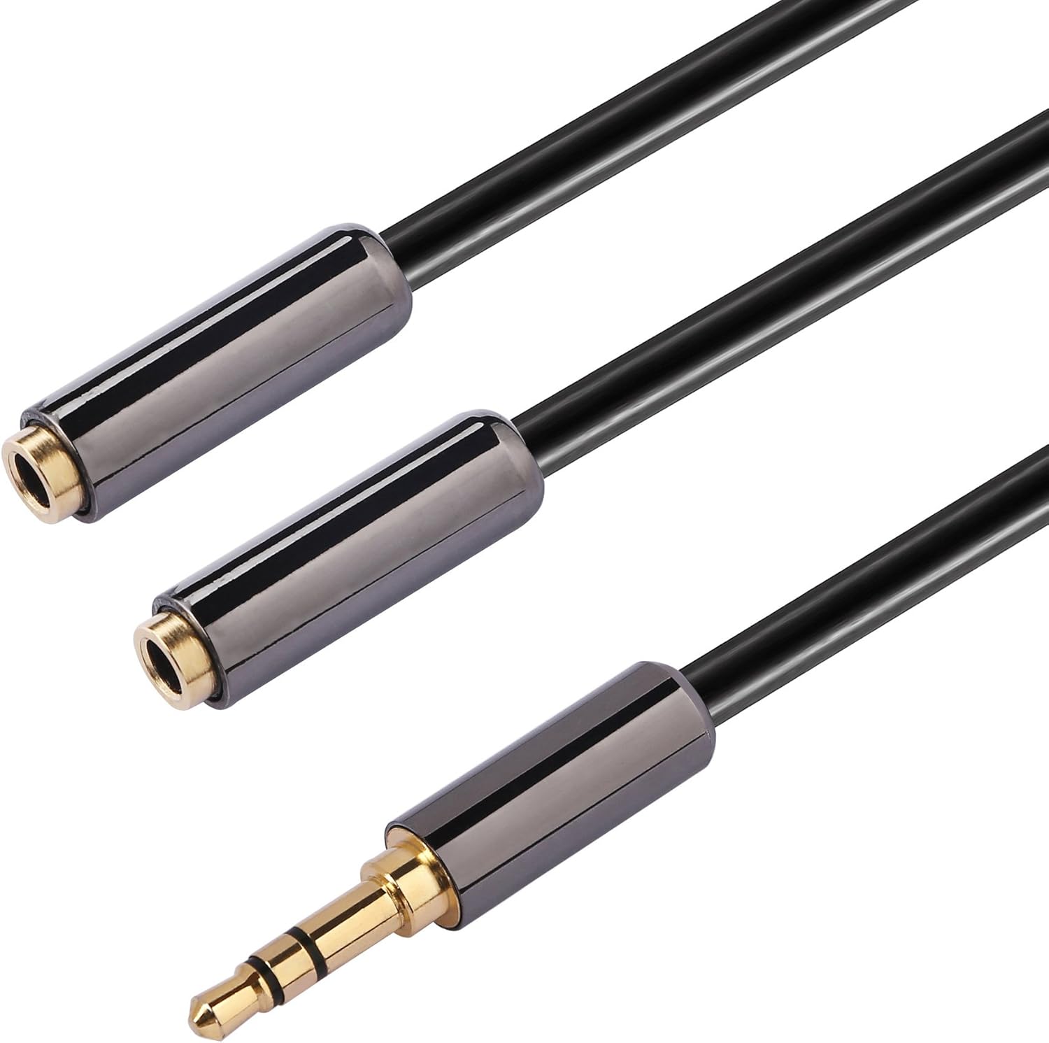 3.5mm Headset Adapter Splitter with Separate Headphone and Microphone Cable for Speaker or