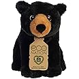 Aurora® Eco-Friendly Eco Nation™ Black Bear Stuffed Animal - Environmental Consciousness - Recycled Materials - Black 9.5 Inches