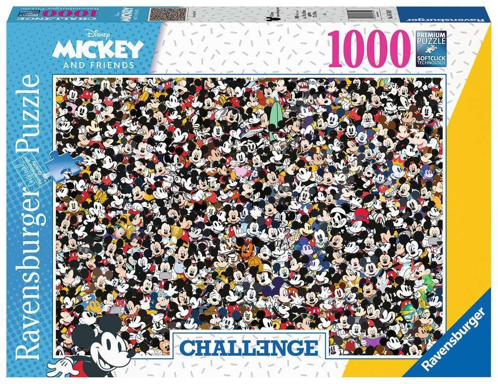 Ravensburger Puzzle 16744 Mickey Challenge 1000 Pieces Disney Puzzle for Adults and Children from 14 Years