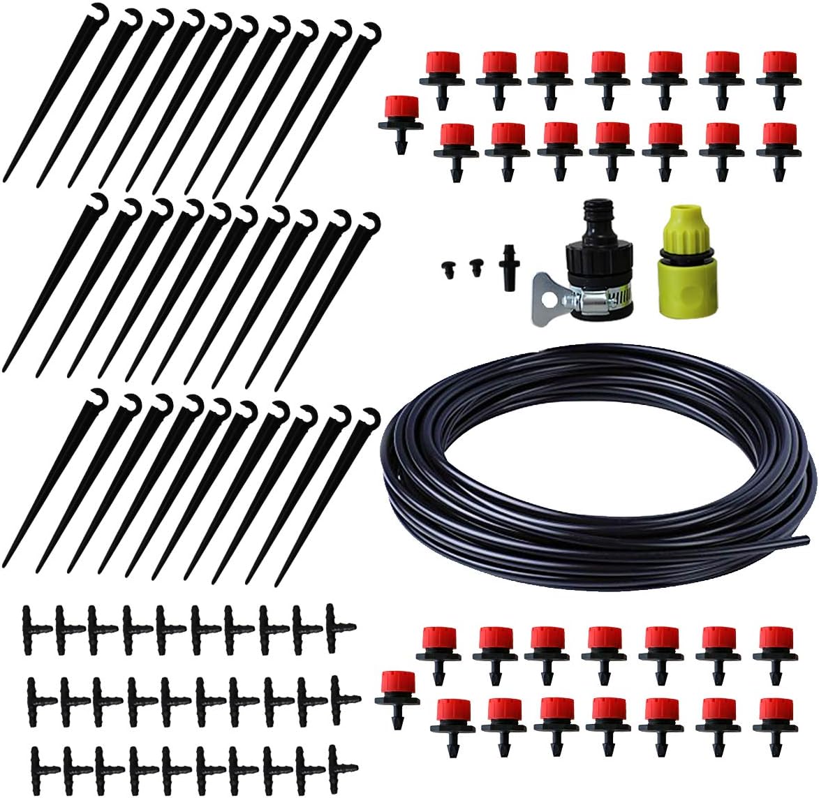 Aqualin 25m / 82FT Automatic Watering System Micro Drip Irrigation Kit Garden Irrigation System Watering Kit