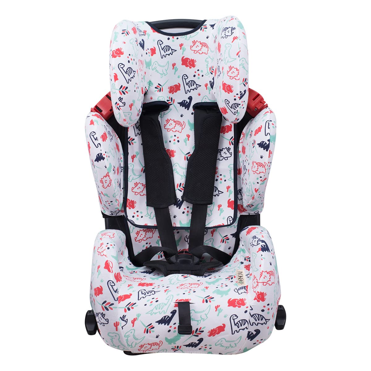JYOKO Kids Baby car seat Cover Liner Made Cotton Compatible with Recaro Young Sport Hero (Dino Party)