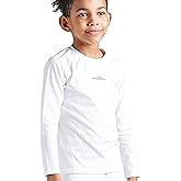 COOLOMG Youth Boys & Girls Thermal Compression Shirt Long Sleeve Fleece Baselayer Football Baseball Soccer Undershirt