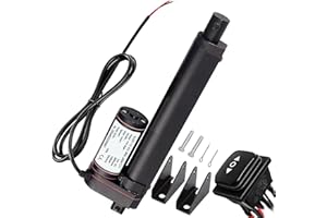 URANT 8 Inch Linear Actuator,1000N Speed 10mm/s Heavy Duty 12V Linear Actuator,Instantaneous Waterproof Switch with Mounting Bracket for Automotive RV Electric Door Opener (200mm)