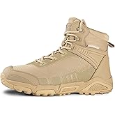 FREE SOLDIER Men's Waterproof Hiking Boots Mens Lightweight Outdoor Mid Trekking Climbing Boots for Men