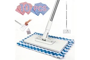 Lazy Snap Grip Mini Mop, Convenient Cloth Changing Mops, Disposable Dust Flat Mop Automatic Gripping, Cleaning Tools Floor Wa