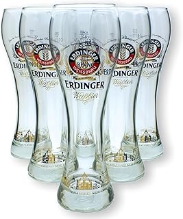 ERDINGER GLÄSER SET 6er 0,5 Liter NEU