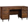 Sauder Clifford Place Executive Desk, in Grand Walnut finish