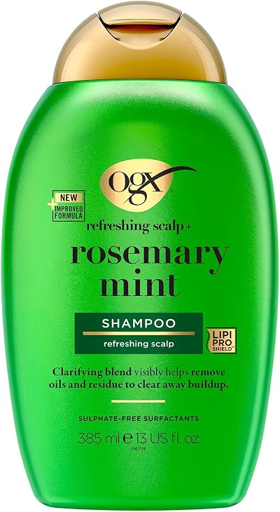 OGX Refreshing Scalp Rosemary Mint Shampoo 385ml Clarifying Sulfate-Free