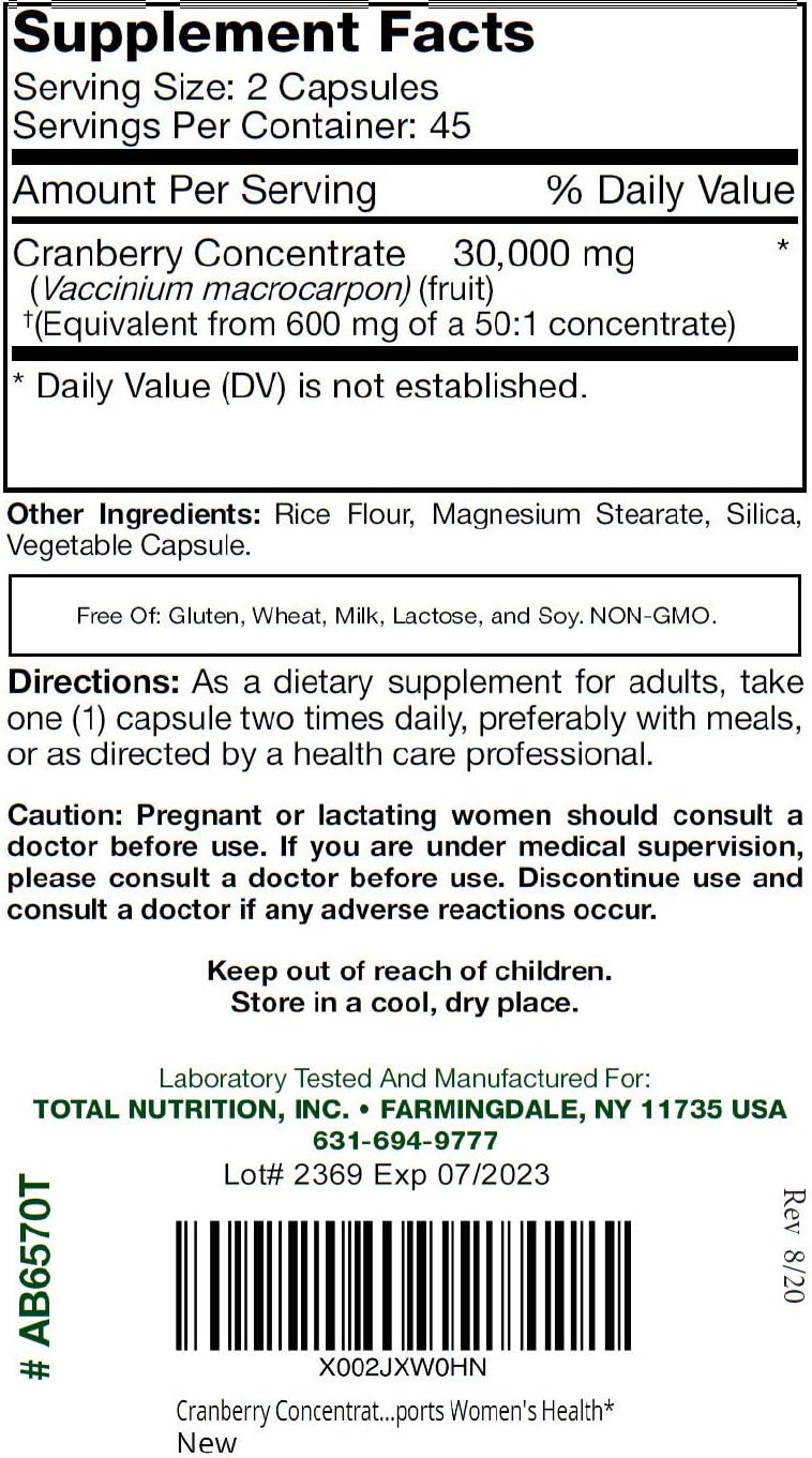Cranberry Pills for Women & Men (30,000 MG x 90 Capsules) | Supports Urinary Tract Health* | Cranberry Concentrate Supplement | Bladder & Kidney Support* | Supports Women's Health* | Antioxidants: Health & Personal Care