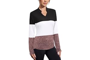 COOrun Workout Shirts for Women Long Sleeve Yoga Tops Casual Hiking Tee Shirt Athletic Breathable Top Quick Dry