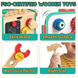 Lehoo Castle Wooden Robot Kids Tool Set Montessori Educational Toy 2 3 4 view 7