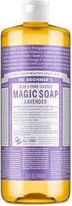 Dr. Bronner's Pure-Castile Liquid Soap, Made with Organic Oils, 18-in-1 Uses: Face, Body, Hair, Laundry, Pets and Dishes, Con
