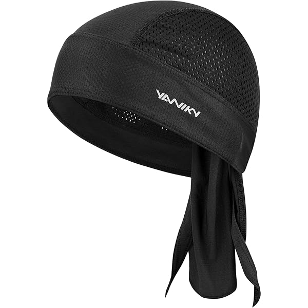 6-Pack Black Chef Skull Caps - Breathable Cotton Doo Rags For Kitchen, Cooking & Restaurant Work