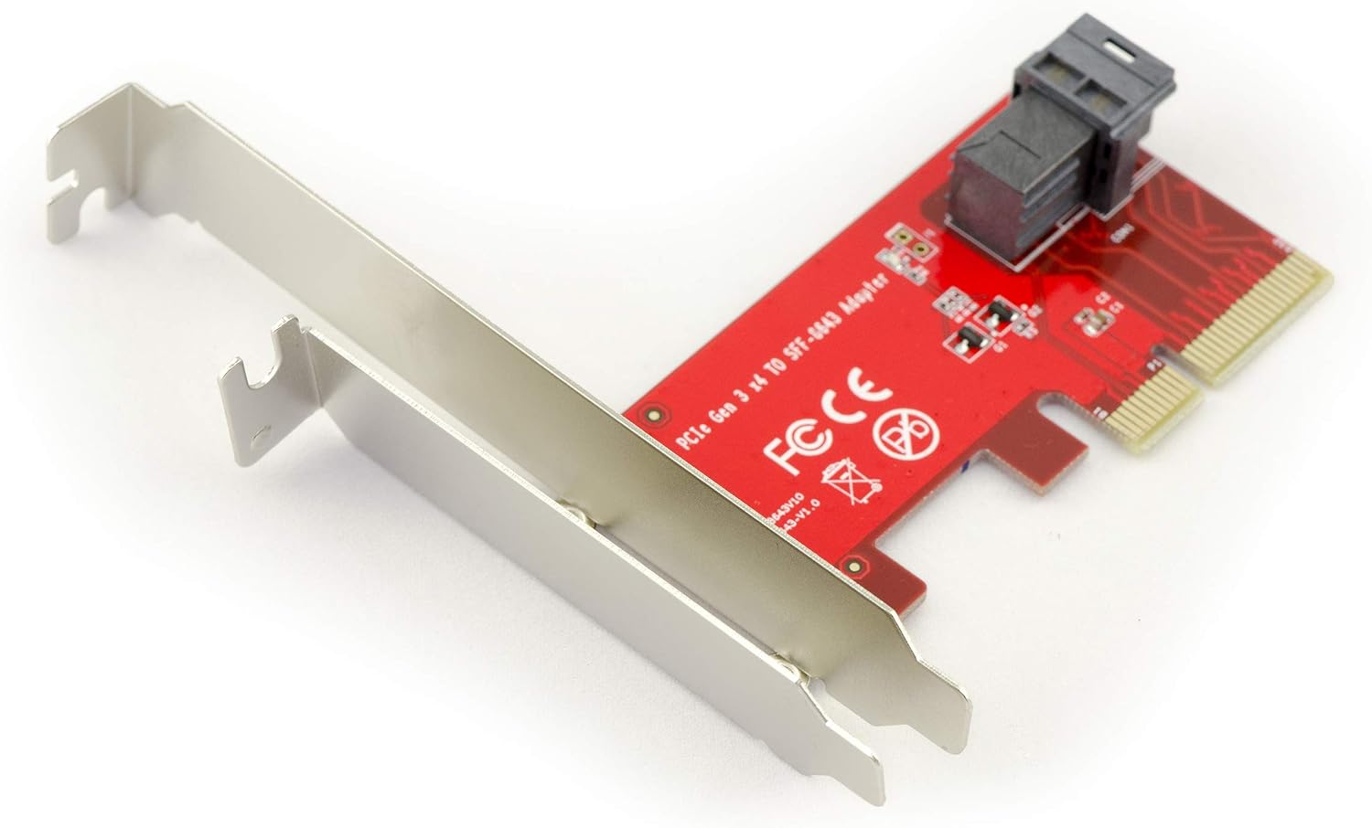 KALEA-INFORMATIQUE PCIe x4 controller card for U.2 NVMe SSDs (U2 68Pin SFF-8639) - 1m cable - LOW AND HIGH PROFILE EQUERS - Image 5