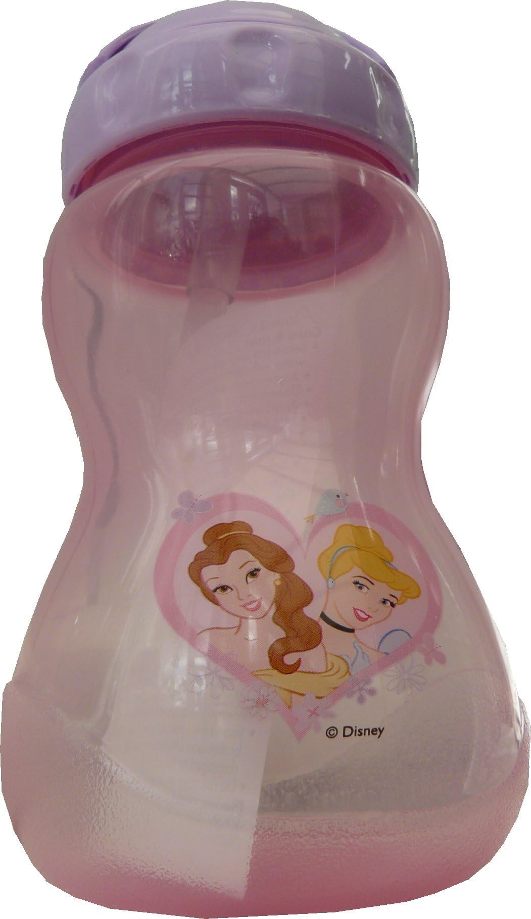 DISNEY CHARACTERS TRUSIP FLIP STRAW DRINK WATER SIPPER BOTTLE/DRINKS WATER JUICE SIPPER FOLDING STRAW CUP (Pale Pink-Disney Princess)