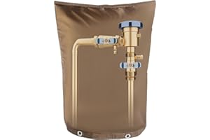 Yehchi Backflow Preventer Insulated Cover (5˚F) Thick 6-Layer Fabric Pipe Insulation Cover (UV Coated) Winter Freeze Protection,Water Well Pump Cover Sprinkler Valve Covers (16''Wx20''H) GDBWZDK1620