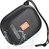 Hopjuery Portable Bluetooth Speaker, Small Speakers Bluetooth Wireless, IPX7 Waterproof Bluetooth Speaker Suitable for in Bathroom, Pools, Boating and Hiking Black