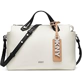 DKNY Women's Louisa Medium Satchel Bag With Adjustable Straps and Logo Tag