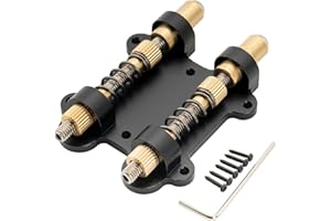 Musiclily Ultra Colorful Series Electric Guitar Tremolo Bridge Dual Tremolo Stopper and Stabilizer, Black
