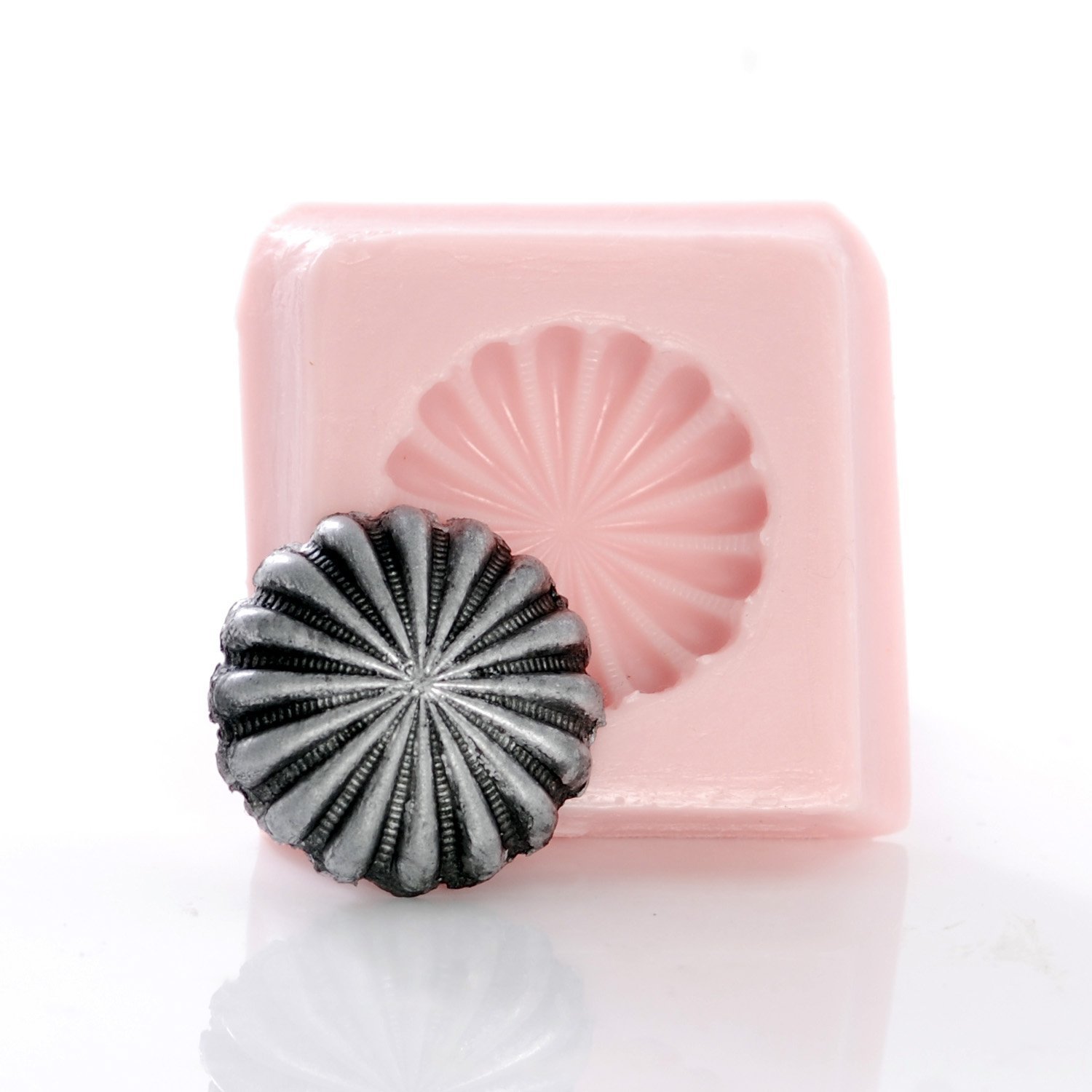 Small Silicone Mold Starburst Western Concho Easy to use with Chocolate, Fondant