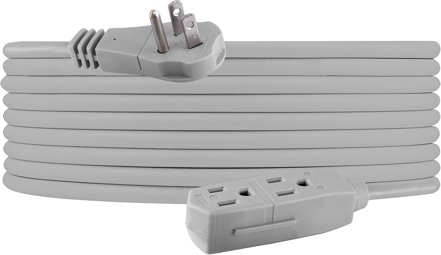 GE Indoor Office Extension Cord, Extra Long 25ft Power Cable, 3
