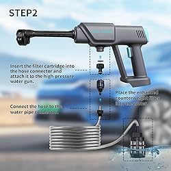 Cordless Pressure Washer Battery Powered; 800PSI