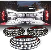 [Upgraded] Xprite 60" White LED Truck Bed Lights Strip Kit, Decoration Lighting Bar for Cargo Pickup Trucks Van SUV RV Boat, 