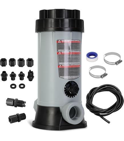 Alimentatore Automatico Per Cloro/bromo 320 Per Piscina: Compatibile Rainbow 320, Con Valvola E Scarico, 1 Anno Garanzia - 3