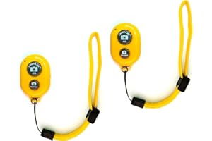 Bluetooth Remote Camera Shutter for iPhone & Android Wireless Bluetooth Selfie Remote with Wrist Strap for Smartphones, iPad,