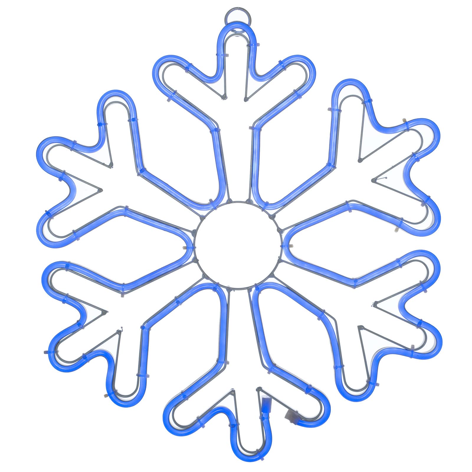 WeRChristmas Christmas Snowflake Neon Rope Light Silhouette, Multi-Colour