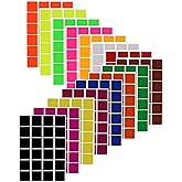 Royal Green Square Stickers Envelope Seals Adhesive Labels in 15 Colors 25mm (1 Inch) 2.5cm - 360 Pack