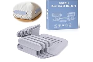 GOEDLI Lock Sheet Holders - No More Loose Sheets, Secure Bed Sheets, Fits All Kinds of Sheets and Mattress Sizes, ABS Material with High Flexibility, Easy One-Time Installation, Ensure a Sound Sleep