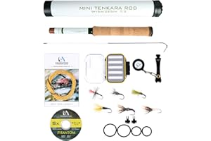 Maxcatch Mini Tenkara Fly Fishing Rod with Extra Tip Section 12ft, 9ft6
