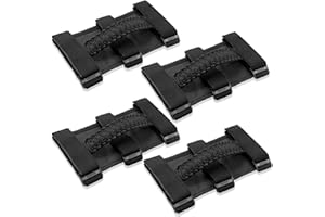 Kujunpao 4 X Roll Bar Grab Handles Grip Handle Compatible with Jeep Wrangler JLU JK JKU TJ YJ LJ JT JL & Gladiator JT 1987-2021 UTV & ATV, Fits 1.5 to 3 Inch Bars 3 Straps Woven Holder(Black)