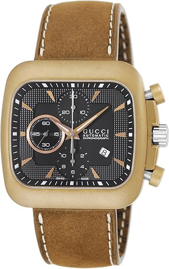 Amazon グッチ Gucci 腕時計 グッチクーペブラック文字盤 自動巻 クロノグラフ Ya1315 メンズ 並行輸入品 メンズ腕時計 腕時計 通販
