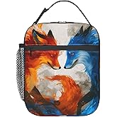 cromcu Insulated Lunch Box for Girls Boys Women Kids Fox Lunch Box for Work,Picnic,School,Travel,Hiking, Beach or Fishing Polyester Fox Lunch Bag