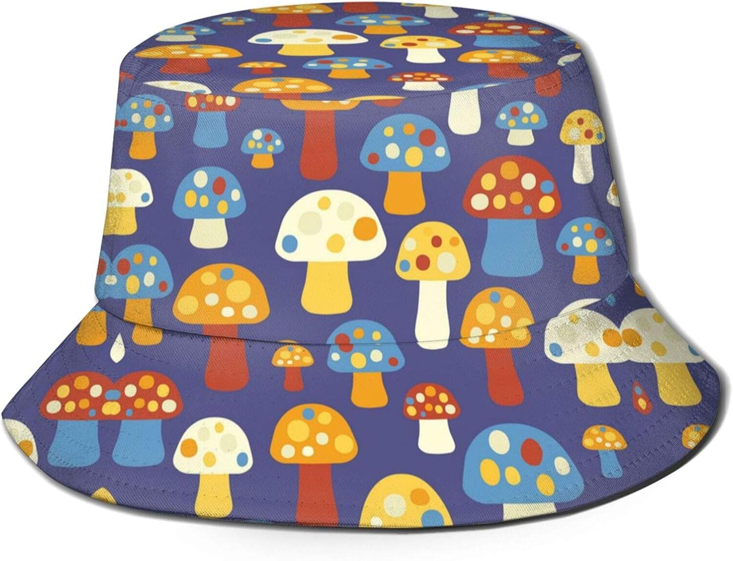 Mushrooms Bucket Hat Summer Travel Bucket Beach Mushrooms Sun Hat