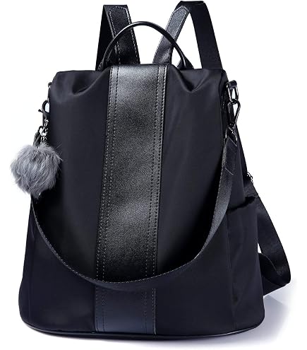 Baolab Woven Vegan Leather Backpack for Women Weave Daypack Detachable Strap Shoulder Bag Trendy Fashion Anti-theft (Black) : Clothing, Shoes & Jewelry