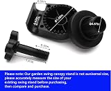 NXIEBFEK Garden Swing Plastic Fittings 2Pcs Canopy Replacement Parts view 2