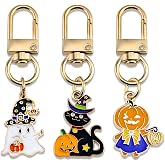 WXCATIM Halloween Keychain 3pcs Pumpkin Keychain Purse Charms For Women Birthday Halloween Bag Charms For Handbag Purse Backpack