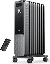 Dreo 2000W Oil Filled Radiator with 9 Fins Digital Thermostat Timer Child Lock view 5