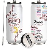 JDEIFKF Baseball Mom Tumblers for Women, Baseball Gifts for Mother from Daughter Son, Baseballs Lovers Tumbler, Baseballs Cup Moms Gift for Women on Valentines Day Birthday Mothers Day 17 Oz