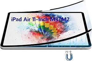 FurttBlem Magnetic Paperfeel Screen Protector for iPad Air 11-Inch M3/M2 (2025/2024),Natural Writing as Real Paper,Reusable,A