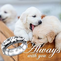 Ladytree Pet Paw Anxiety Relieve Spinner Rings
