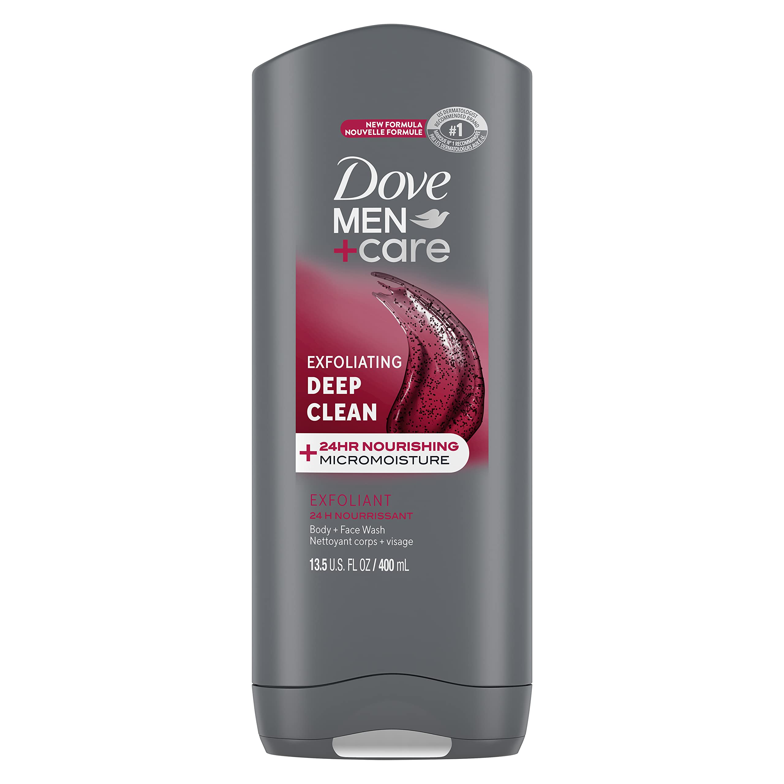 Dove Men+Care Body and Face Wash, Deep Clean 13.5 oz