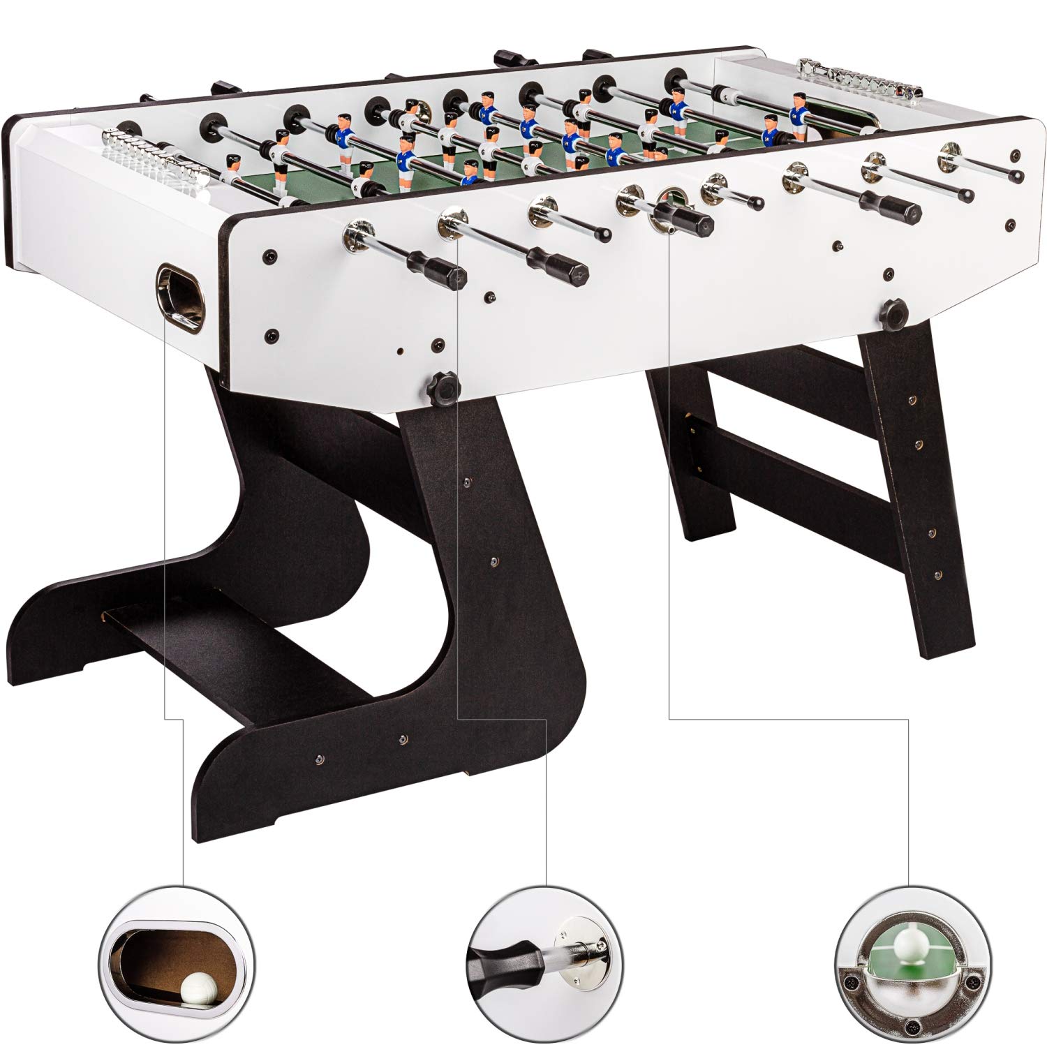 Couleur Au Choix Noir Ou Blanc Tuniro Baby Foot Liverpool Pliable L141 X L 74 X H 89cm Poids 60kg 2 Balles Inclus Baby Foots Divers Jeux Schwimmvereinigung De