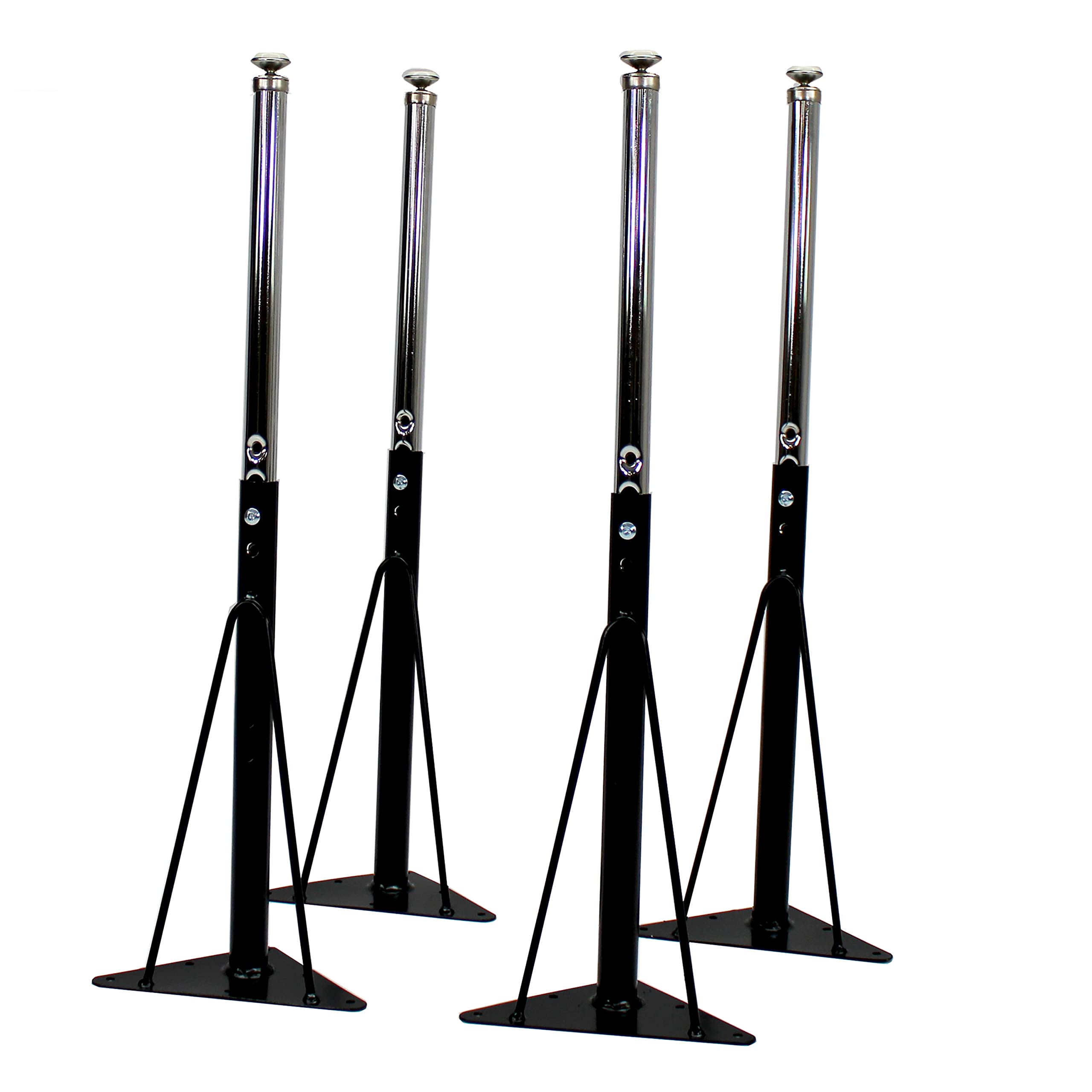 Photo 1 of ***USED**
Factory Direct Partners REPLACEMENT Standard Swivel Glide Table Legs for FDP Activity Tables, Adjustable Height 19-30 inches, Includes Legs and Hardware ONLY (4-Pack) - Black, 11024-BK