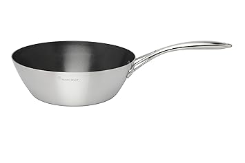Stanley Rogers Wokpfanne Ø 28 cm CONICAL TRI-PLY, hochwertiger und innovativer Wok, Edelstahlpfanne für Ceran-, Gas-, Elektro