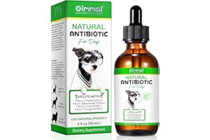 ALIVO Antibiotic for Dogs, Natural Dog Antibiotics Supplement Supports Dog UTI Treatment, Allergy Relief, Digestion, Skin Coat Infection & Itchy Ears, Herbal Supplement with Bacon Flavor - 60 ml / 2.02oz