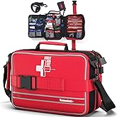 Comprehensive First aid Kits, First Aid Trauma Kit with Labelled Compartments for Cars, Home, Office, Backpacking, Camping, Traveling, and Cycling -324 Pieces